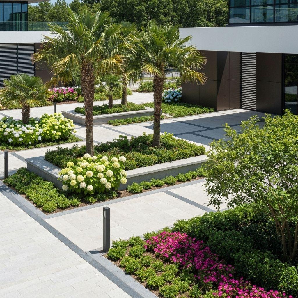 Commercial Plaza Landscaping