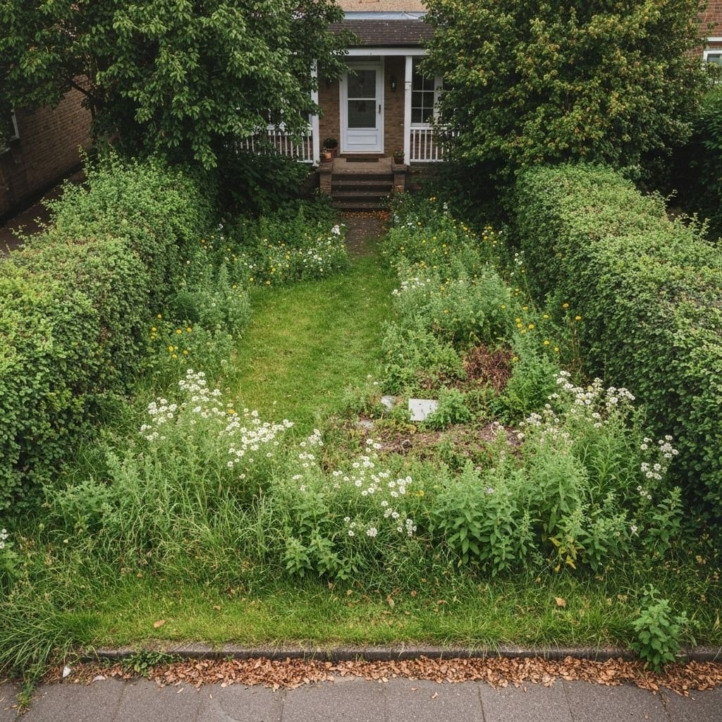 Before front yard makeover